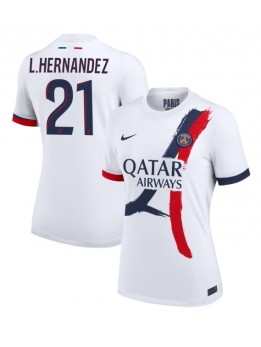 Zenske Futbalové oblečenie Paris Saint-Germain Lucas Hernandez #21 2024-25 Krátky Rukáv - Preč